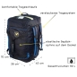 Preview: RAGBAG Bekleidungstasche schwarz/blau