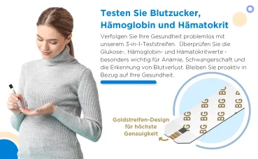 Preview: FORA 6 Connect Bluetooth, 3 in 1 (Blutzucker, Hämoglobin, Hämatokrit) Teststreifen 25 stück