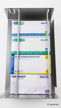 Handschuhhalter verstellbar 4-fach Edelstahl