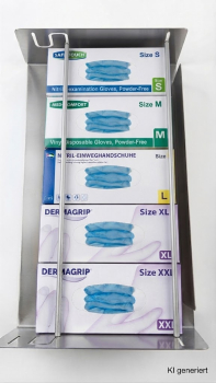 Handschuhhalter verstellbar 5-fach Edelstahl