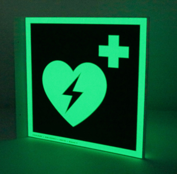 Preview: AED-Hinweisschild