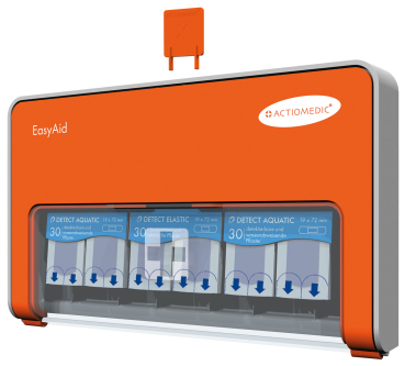 Preview: EasyAid Pflasterspender mit Grundausstattung DETECT