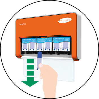 Preview: EasyAid Pflasterspender mit Grundausstattung DETECT