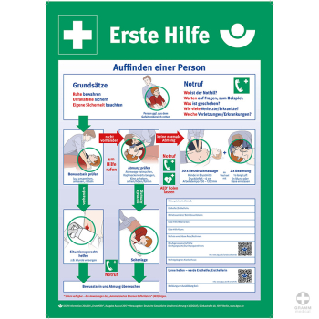 ACTIOMEDIC® Notfalltafel „Erste Hilfe“ (Aushang)