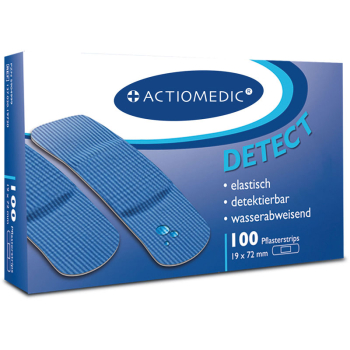 ACTIOMEDIC® DETECT + AQUATIC Pflasterstrips, 19 x 72 mm