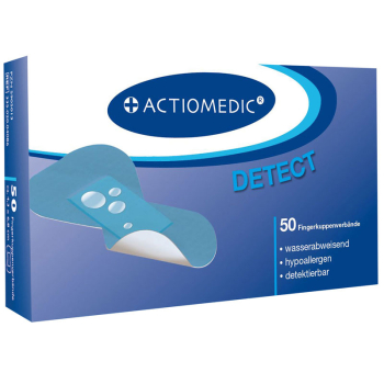 ACTIOMEDIC® DETECT + AQUATIC Fingerkuppenverband, Pack à 50 Stück