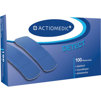ACTIOMEDIC® DETECT + ELASTIC Pflasterstrips, 19 x 72 mm, Pack à 100 Stück