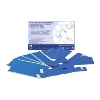 ACTIOMEDIC® Kombi-Pflasterset DETECT 42-teilig, blau, detektierbar – VE 50 Sets