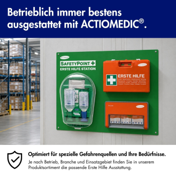 ACTIOMEDIC® SafetyPoint Erste-Hilfe-Station DIN 13157