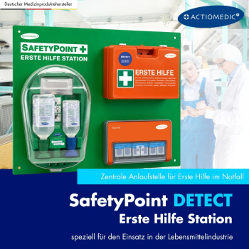 ACTIOMEDIC® SafetyPoint DETECT Erste-Hilfe-Station