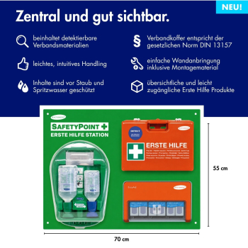 ACTIOMEDIC® SafetyPoint DETECT Erste-Hilfe-Station
