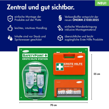 Preview: ACTIOMEDIC® SafetyPoint Erste-Hilfe-Station ÖNORM Z1020