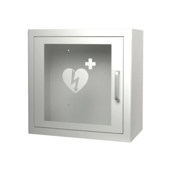 Preview: AED Wandschrank ALARM Innen PREMIUM weiß – Ansicht 2