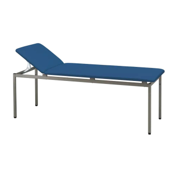 varimed® Untersuchungsliege – Gestell Weißaluminium RAL 9006, Polster Ozean