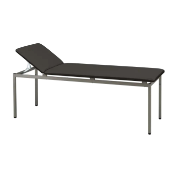 varimed® Untersuchungsliege – Gestell Graualuminium RAL 9007, Polster Schwarz