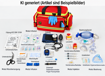 Notfalltasche Heilpraktiker gefüllt Nr.2