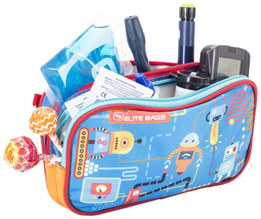 Preview: DIA'S KIDS Diabetiker-Täschchen - Roboter – Ansicht 2