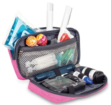 Preview: DIABETIC'S Diabetiker-Täschchen - pink bitone – Ansicht 2
