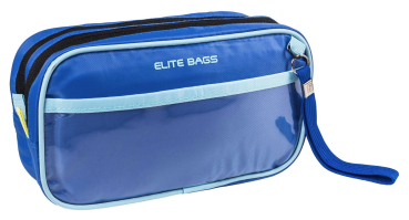 Preview: DIA'S RETRO Diabetiker-Täschchen, blau gestreift – Ansicht 3