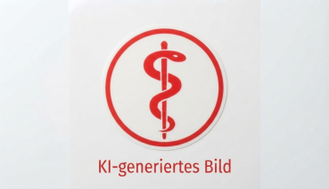 KI-generiertes Bild: Aufkleber 4cm LFV rot Rettungsassistent-Notfallsanitäter