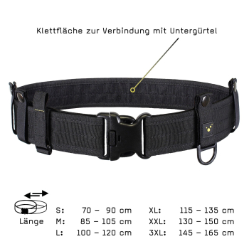 Preview: BLACK Koppel – Gr. S (70-90 cm) – Ansicht 3
