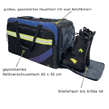 RAGBAG Bekleidungstasche schwarz/blau