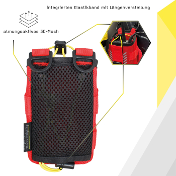 CHANNEL Funkgeräteholster rot – Ansicht 3