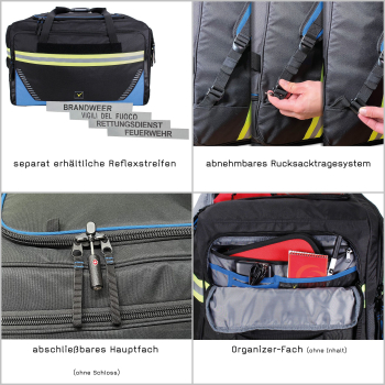 RAGBAG EVO Bekleidungstasche schwarz/blau – Ansicht 9