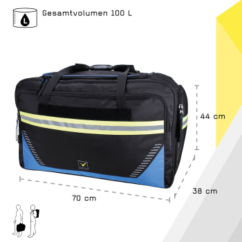 RAGBAG EVO Bekleidungstasche schwarz/blau – Ansicht 8