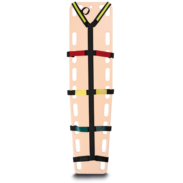 Fixiersystem für Spineboard mit Klettverschlüssen