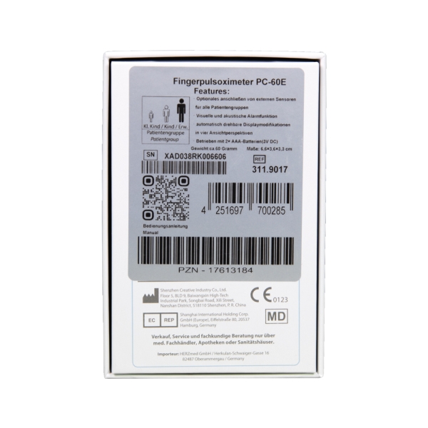 HERZmed Fingerpulsoximeter PC-60E