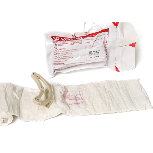 Emergency Bandage® Zivil weiß, 10 cm x 4,5 m