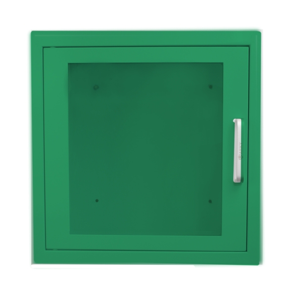 Metallwandschrank ALARM Innen (AED / med. Geräte), grün