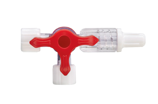 Polyway Pro Dreiwegehahn, rot (10 Stück)