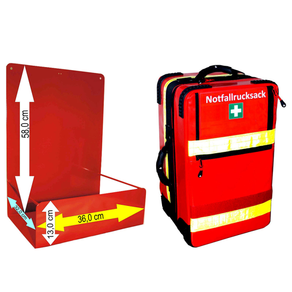 Wandhalterungen für Notfallrucksäcke X1