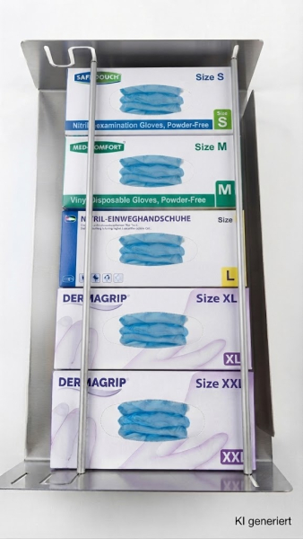 Handschuhhalter verstellbar 5-fach Edelstahl