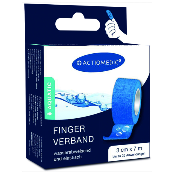 ACTIOMEDIC® AQUATIC Schnellverband, blau, 3 cm x 7 m