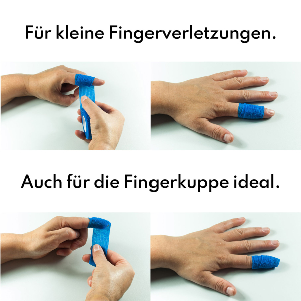 ACTIOMEDIC® AQUATIC Schnellverband, blau, 3 cm x 7 m