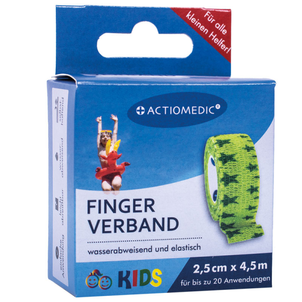 ACTIOMEDIC® Schnellverband KIDS, grün, 2,5 cm x 4,5 m