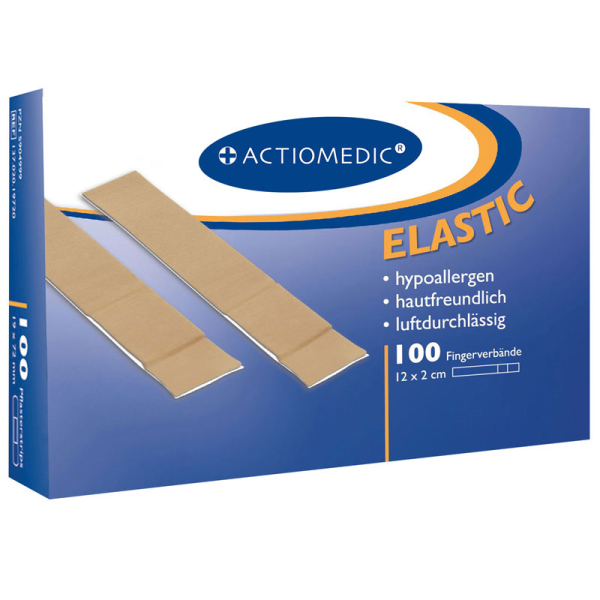 ACTIOMEDIC® ELASTIC Fingerverband, 12 x 2 cm, Pack à 100 Stück