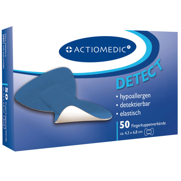 ACTIOMEDIC® DETECT + ELASTIC Fingerkuppenverband, Pack à 50 Stück