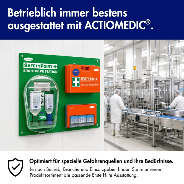 ACTIOMEDIC® SafetyPoint DETECT Erste-Hilfe-Station