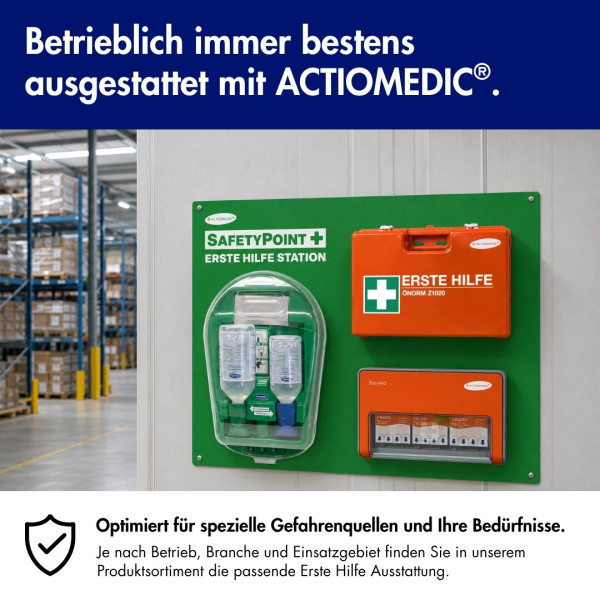 ACTIOMEDIC® SafetyPoint Erste-Hilfe-Station ÖNORM Z1020