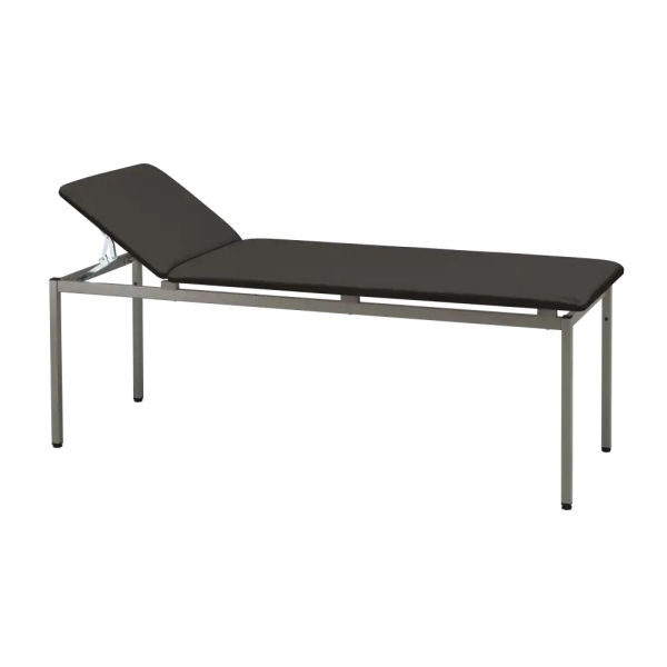 varimed® Untersuchungsliege – Gestell Graualuminium RAL 9007, Polster Schwarz
