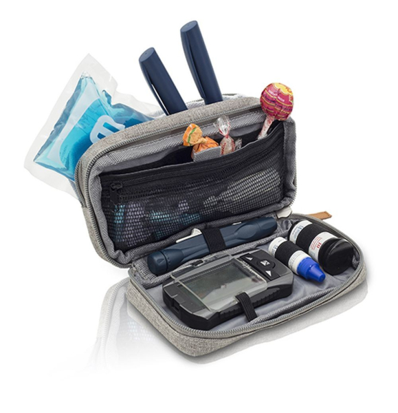 DIABETIC'S Diabetiker-Täschchen - grau bitone – Ansicht 2