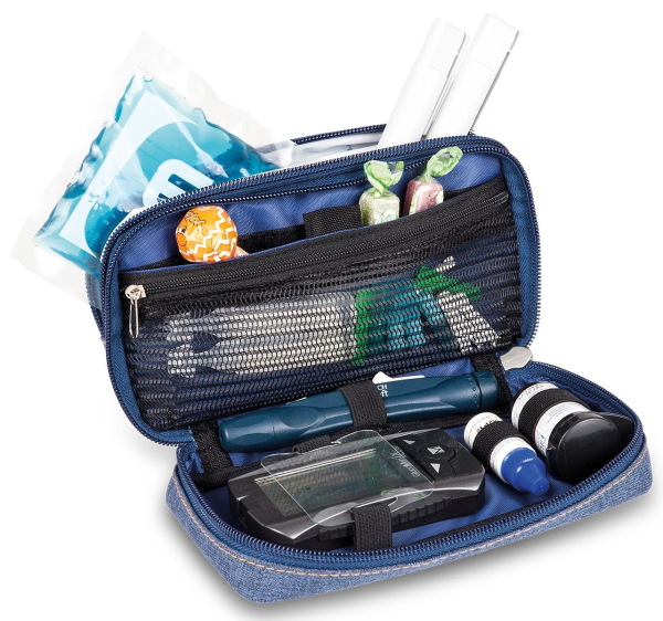 DIABETIC'S Diabetiker-Täschchen - blau bitone – Ansicht 2