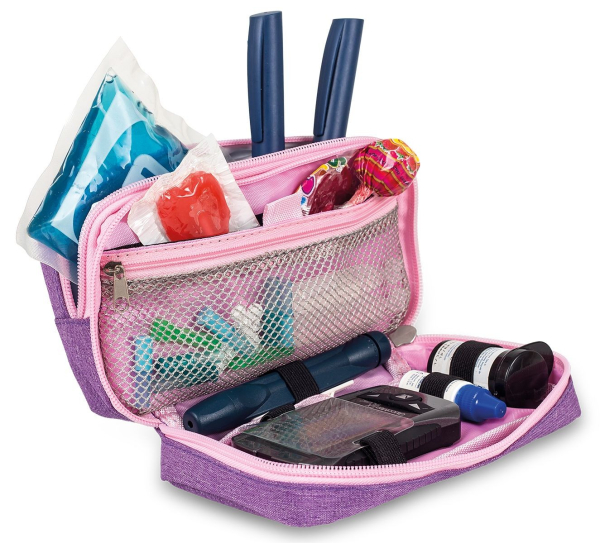 DIABETIC'S Diabetiker-Täschchen - violett bitone – Ansicht 2