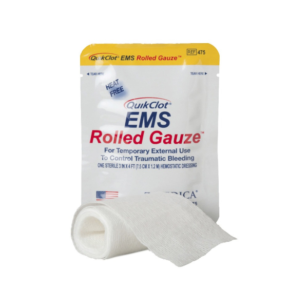 QuikClot® EMS Rolled Gauze, 7,6 m x 1,22 m