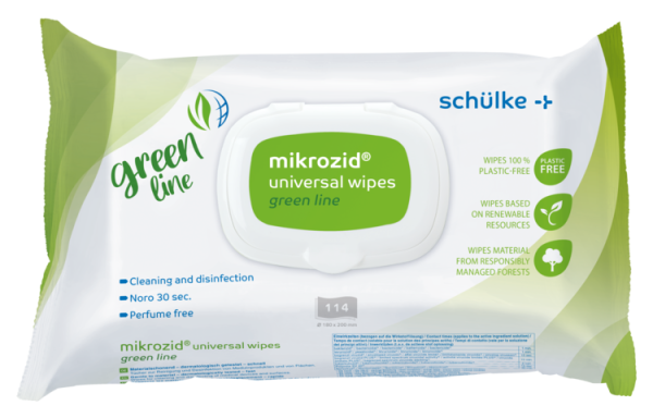 mikrozid® universal wipes, green line (114 Tücher)