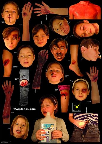 VERLETZUNGSMUSTER-Set 24tlg. für CRASH JUNIOR Übungspuppe